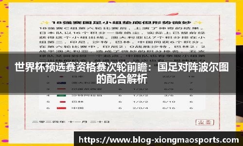 世界杯预选赛资格赛次轮前瞻：国足对阵波尔图的配合解析